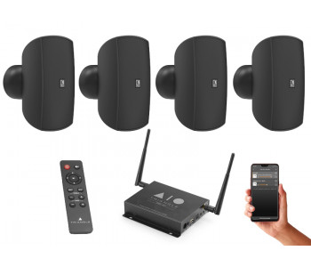 Мультирум система 4 настенных динамика Audac ATEO4M черный